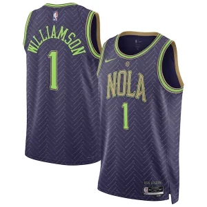 Zion Williamson New Orleans Pelicans Haut de gamme Nike Unisex 2024/25 Swingman Player Jersey City Edition Purple - Maillot de championnat - Revivez les victoires glorieuses