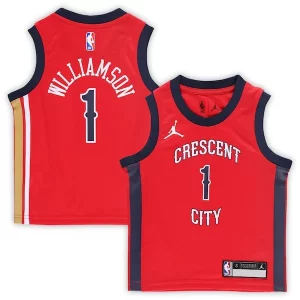 Zion Williamson New Orleans Pelicans Jordan Brand Preschool Collectible 2022/23 Replica Jersey Statement Edition Red - Maillot de qualité supérieure - Durable et résistant