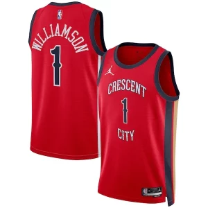 Zion Williamson New Orleans Pelicans Jordan Brand Unisex Swingman Jersey Statement Dashing Edition Red - Parfait pour le match jour - Montrez votre support avec style