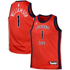 Zion Williamson Éclatant New Orleans Pelicans Jordan Brand Swingman Jersey Statement Red - Stock limité - Commandez vite votre maillot exclusif