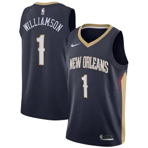 Zion Williamson New Orleans Pelicans Nike 2019 NBA Draft First Round Pick Swingman Jersey Premium Navy Icon Edition/White - Édition commemorative - Souvenez-vous des moments inoubliables
