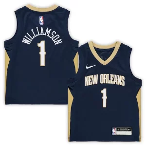 Zion Williamson New Orleans Pelicans Nike Preschool Replica Jersey Icon Edition Gracieux Navy - Maillot de qualité supérieure - Durable et résistant