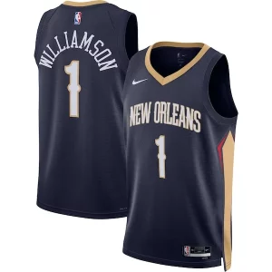 Zion Williamson New Orleans Pelicans Nike Unisex Swingman Jersey Icon Uniques Edition Navy/White - Maillot de championnat - Revivez les victoires glorieuses