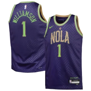 Zion Williamson New Orleans Pelicans Nike Youth 2024/25 Swingman Player Jersey City Edition Distingué Purple - Maillot de qualité supérieure - Durable et résistant